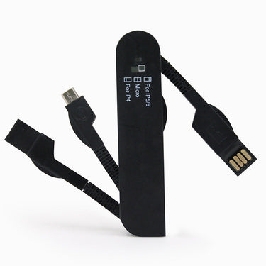 Custom Logo Saber 3-in-1 Charging Cable | Premium Corporate Gifts and Custom Gifts