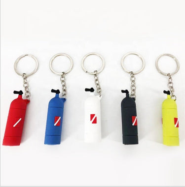 Custom Logo Silicone Fire Extinguisher Shaped Keychain | Premium Corporate Gifts and Custom Gifts
