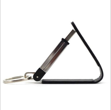 Custom Logo Textured leather case lock ring flash drive | Premium Corporate Gifts and Custom Gifts