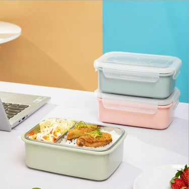 Custom Logo Japanese double-compartment bento crisper box | Premium Corporate Gifts and Custom Gifts