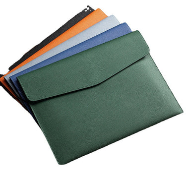 Custom Logo Thickened leather pebbled pattern folder file bag | Premium Corporate Gifts and Custom Gifts