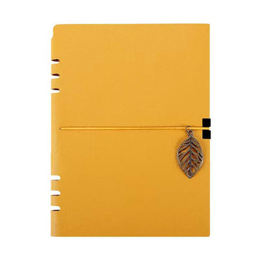 Custom Logo Leather leaf strap notebook | Premium Corporate Gifts and Custom Gifts