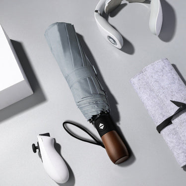 Custom Logo High-end log handle automatic umbrella | Premium Corporate Gifts and Custom Gifts