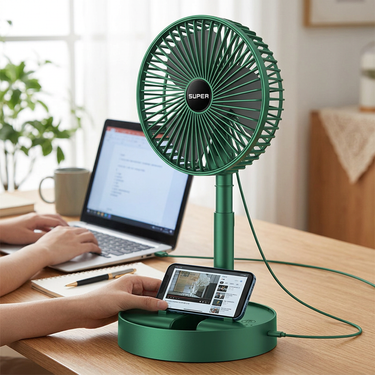 Custom Logo Folding USB Phone Holder Fan | Premium Corporate Gifts and Custom Gifts