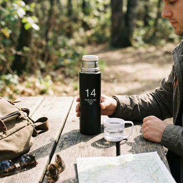 Custom Logo Stainless steel vacuum insulated cup with cup | Premium Corporate Gifts and Custom Gifts
