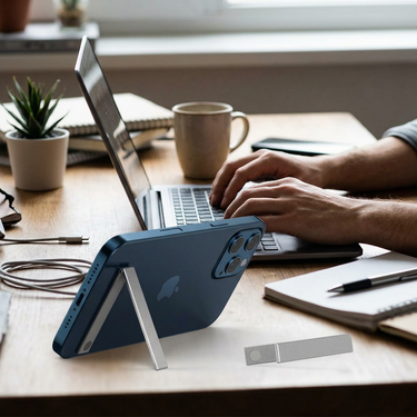 Custom Logo Ultra-thin Desktop Support Frame Folding Phone Holder | Premium Corporate Gifts and Custom Gifts