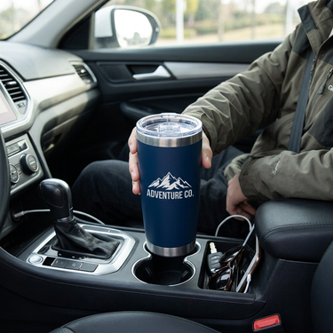 20 oz insulated car travel mug with custom logo – stainless steel corporate gift