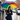 Custom Logo Rainbow Non-Dripping Reverse Umbrella | Premium Corporate Gifts and Custom Gifts