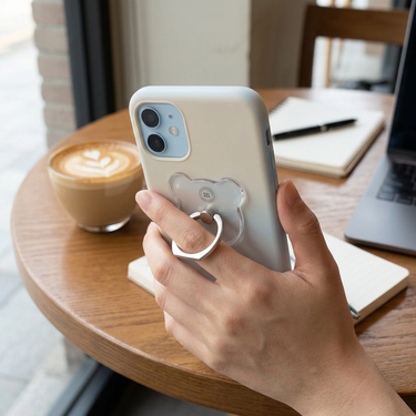 Custom Logo Transparent Ring Phone Holder | Premium Corporate Gifts and Custom Gifts