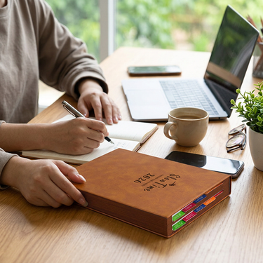 Custom Logo A5 Time Management Business Diary Notebook | Premium Corporate Gifts and Custom Gifts