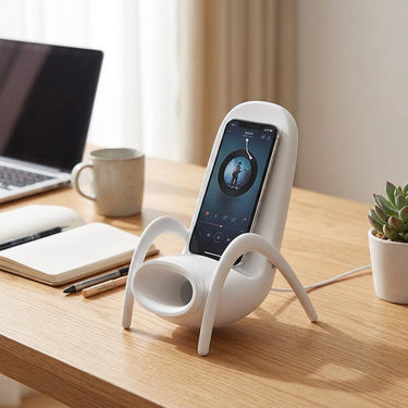Custom Logo Chair-shaped wireless charging amplifier seat | Premium Corporate Gifts and Custom Gifts