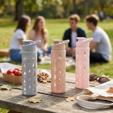 Custom Logo Fashionable Water Drop Glass Bottles | Premium Corporate Gifts and Custom Gifts