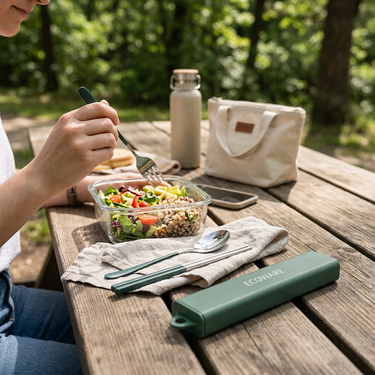 Custom Logo 304 stainless steel pull-out cutlery set | Premium Corporate Gifts and Custom Gifts