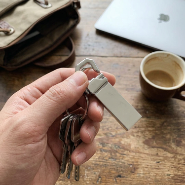 Custom Logo Metal Lock Ring Flash Drive | Premium Corporate Gifts and Custom Gifts