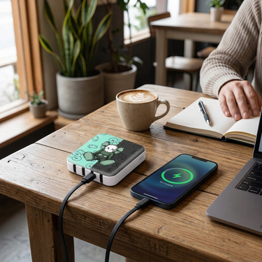 Custom Logo Square Multi-Wire Power Bank | Premium Corporate Gifts and Custom Gifts