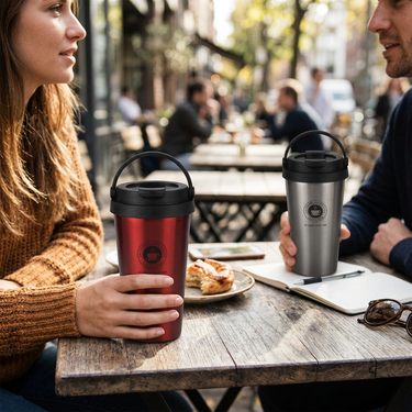 Custom Logo Metal Portable Coffee Cup | Premium Corporate Gifts and Custom Gifts