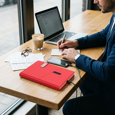 Custom Logo Business Multi-functional Charging Notebook | Premium Corporate Gifts and Custom Gifts