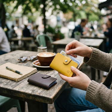 Custom Logo PU leather card case | Premium Corporate Gifts and Custom Gifts