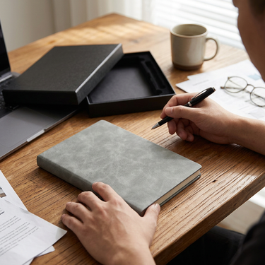 Custom Logo Leather Business Notebook Set | Premium Corporate Gifts and Custom Gifts