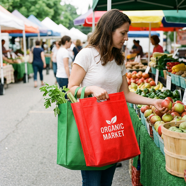 Custom Logo Flat Non Woven Shopping Bag Eco-friendly Bag | Premium Corporate Gifts and Custom Gifts