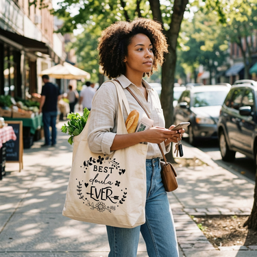 Custom Logo Portable canvas vest bag | Premium Corporate Gifts and Custom Gifts