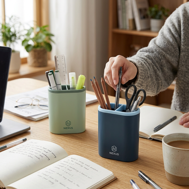 Custom Logo Simple plain pen holder | Premium Corporate Gifts and Custom Gifts