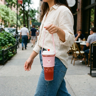 Custom Logo Canvas Cup Bag Drink Bag | Premium Corporate Gifts and Custom Gifts