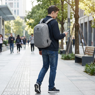 Custom Logo USB Charging Portable Backpack | Premium Corporate Gifts and Custom Gifts