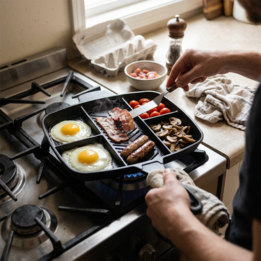Custom Logo Breakfast Cooking Frying Pan | Premium Corporate Gifts and Custom Gifts