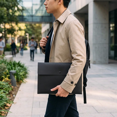 Custom Logo A4 horizontal document bag | Premium Corporate Gifts and Custom Gifts