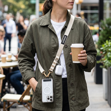Custom Logo Metal Diagonal Strap Mobile Phone Lanyard | Premium Corporate Gifts and Custom Gifts
