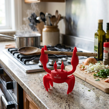 Custom Logo Crab-shaped silicone cutlery rack | Premium Corporate Gifts and Custom Gifts