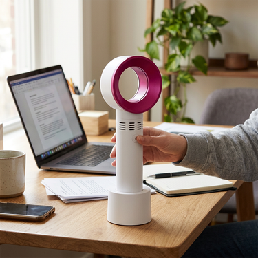 Custom Logo Bladeless Desktop Handheld Fan | Premium Corporate Gifts and Custom Gifts