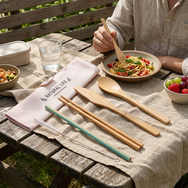 Custom Logo Japanese wooden tableware six-piece set | Premium Corporate Gifts and Custom Gifts