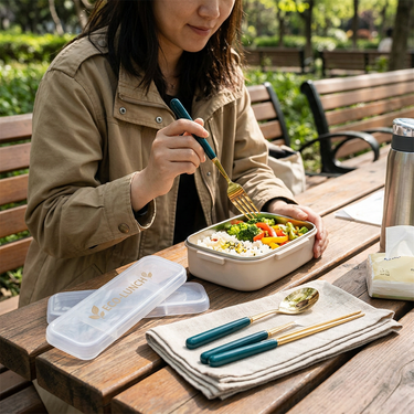 Custom Logo Convenient and environmentally friendly tableware three-piece set | Premium Corporate Gifts and Custom Gifts