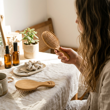 Custom Logo Wooden Air Cushion Comb | Premium Corporate Gifts and Custom Gifts
