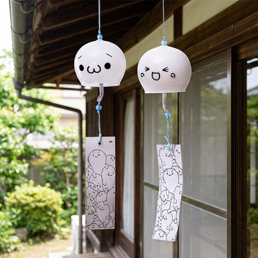 Custom Logo Japanese Glass Small Wind Chime Charm | Premium Corporate Gifts and Custom Gifts