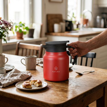 Custom Logo Handle Vacuum Thermos Pot | Premium Corporate Gifts and Custom Gifts