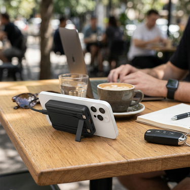 Custom Logo Magnetic Self-Brought Dual-Wire Power Bank | Premium Corporate Gifts and Custom Gifts