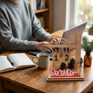 Custom Logo Wooden Perpetual Calendar | Premium Corporate Gifts and Custom Gifts