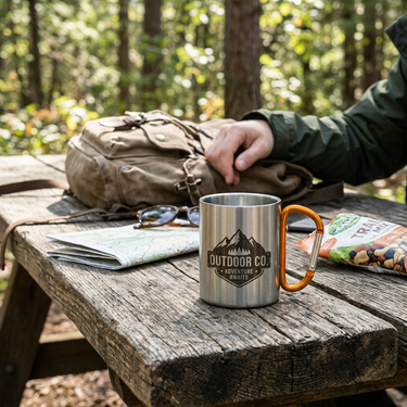 Custom Logo Carabiner Mug | Premium Corporate Gifts and Custom Gifts