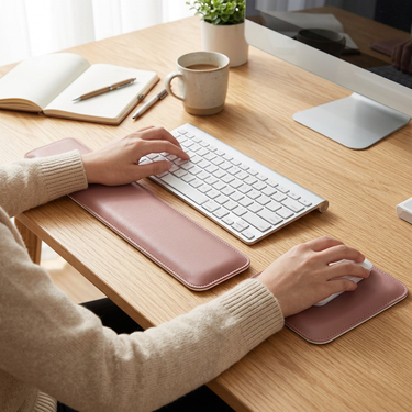 Custom Logo Office Leather Computer Desktop Wrist Pad | Premium Corporate Gifts and Custom Gifts