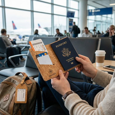 Custom Logo Travel Cork Passport Holder | Premium Corporate Gifts and Custom Gifts
