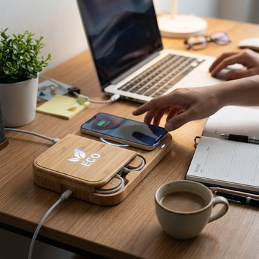Custom Logo Multi-functional Luminous Wireless Charging Pad | Premium Corporate Gifts and Custom Gifts