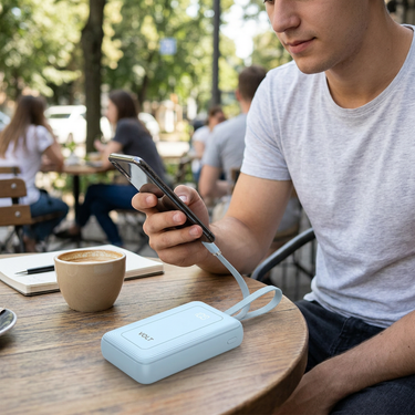 Custom Logo Dual-wire portable power bank | Premium Corporate Gifts and Custom Gifts