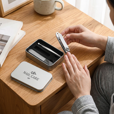 Custom Logo Nail clipper tin box set | Premium Corporate Gifts and Custom Gifts