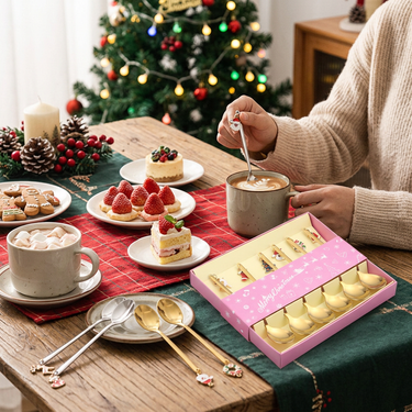 Custom Logo Cute Christmas Charm Tableware Gift Box | Premium Corporate Gifts and Custom Gifts
