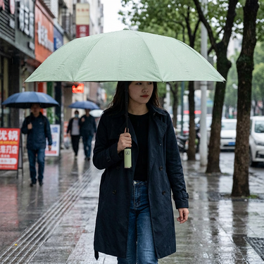 Custom Logo Ten-bone Automatic Sunshine and Rain Umbrella | Premium Corporate Gifts and Custom Gifts