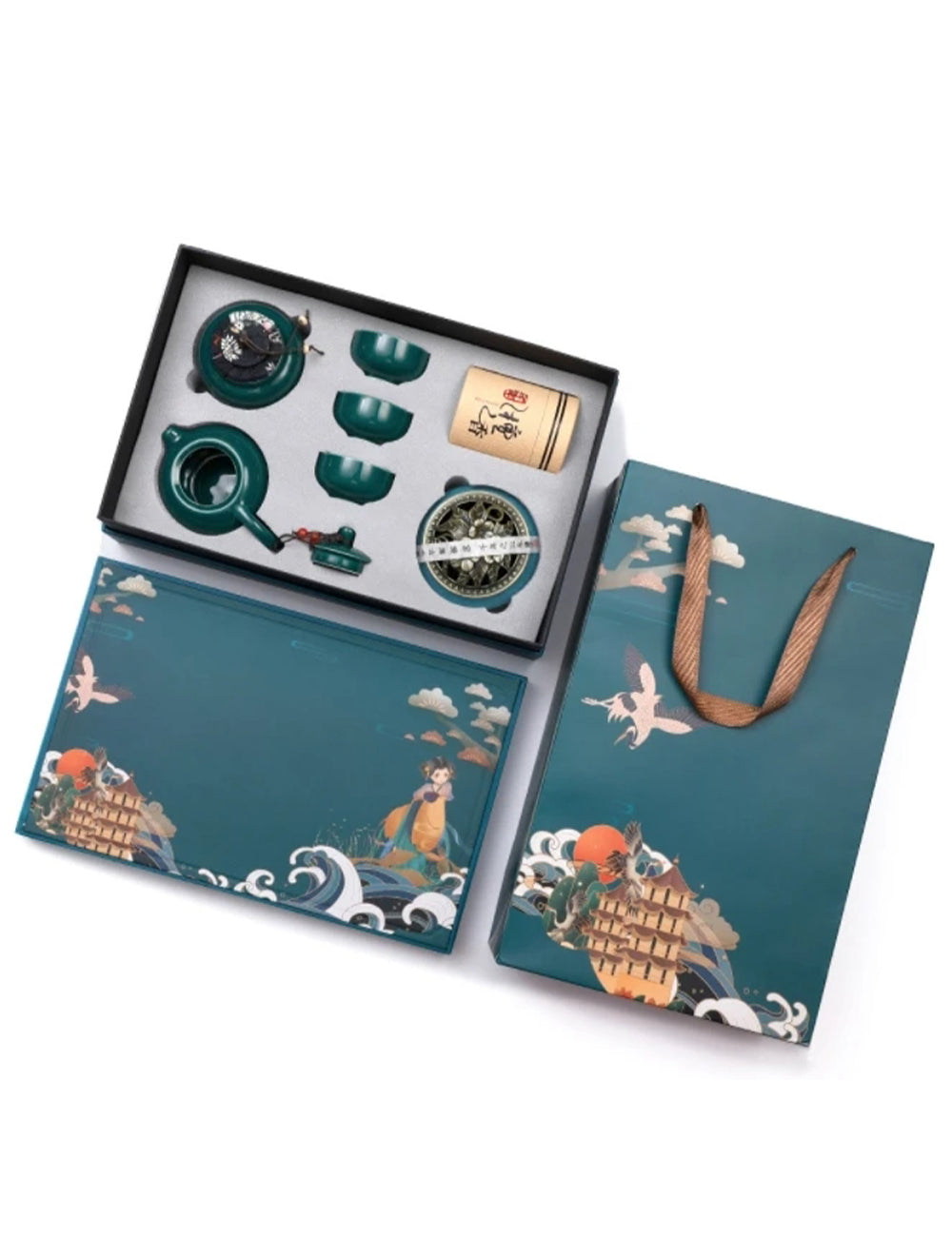 Custom Logo Retro Tea Cup Gift Box Set | Premium Corporate Gifts and Custom Gifts
