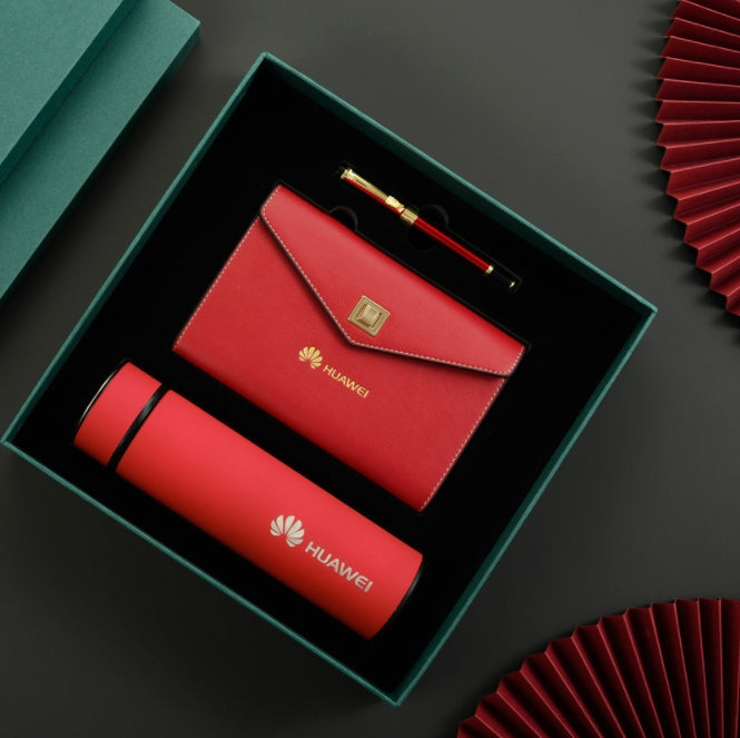 Custom Logo Business Thermos Mug Notebook Gift Box | Premium Corporate Gifts and Custom Gifts